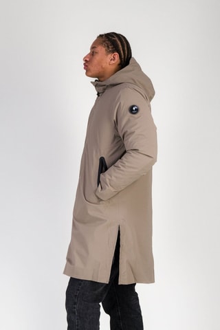 Parka con capucha - Beige