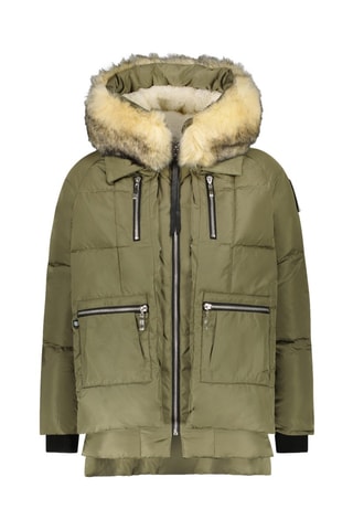 Anorak acolchado con capucha 3 Vallees Kids - Verde