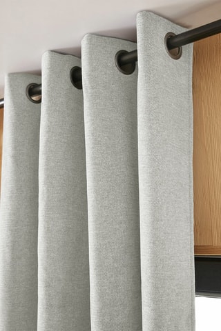 Cortina opaca Bjorn - Verde agua - 140 x 180 cm