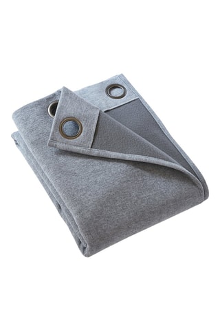 Cortina opaca Bjorn - Gris claro jaspeado - 140 x 240 cm