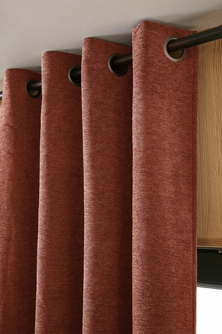 Cortina opaca Bjorn - Rojo teja - 140 x 240 cm