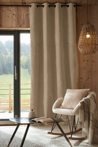 Cortina opaca Bjorn - Beige - 140 x 240 cm