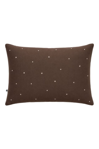 Funda de almohada Gaïa Stella - Marrón oscuro