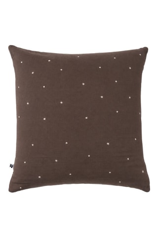 Funda de almohada Gaïa Stella - Marrón oscuro