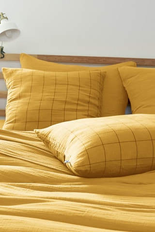 Funda de almohada Gaïa - Azafrán