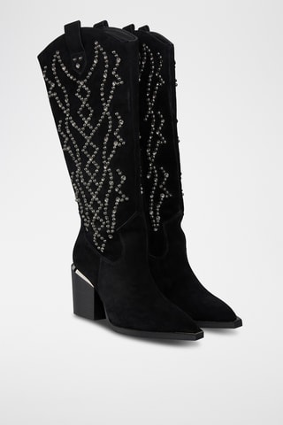 Nubuck Laarzen - Zwart