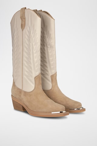 Stivali in pelle - Beige