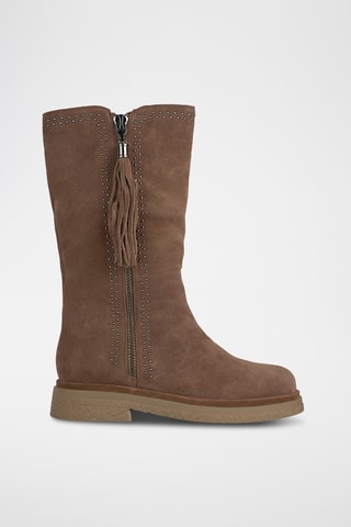 Bottes en nubuck - Marron