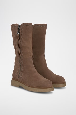 Bottes en nubuck - Marron