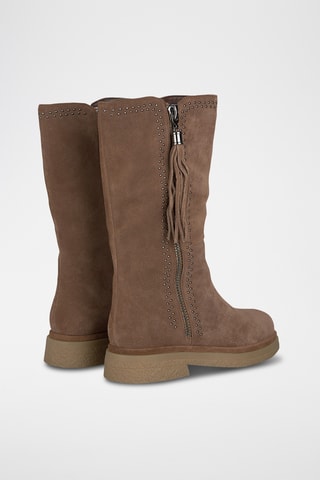 Bottes en nubuck - Marron