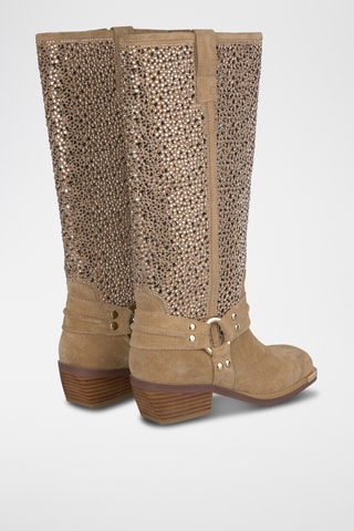 Nubuck Laarzen - Beige