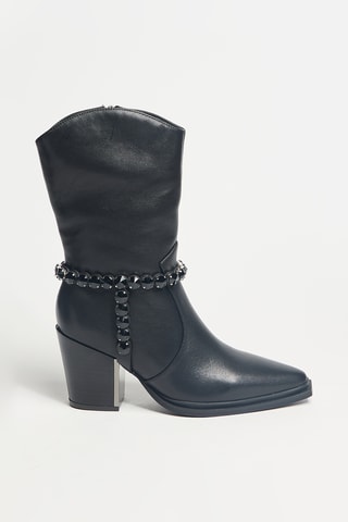 Bottes en cuir - Noir