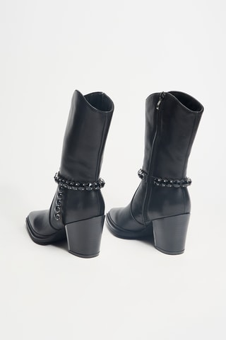 Bottes en cuir - Noir
