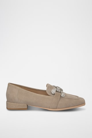 Nubuck Mocassins - Beige