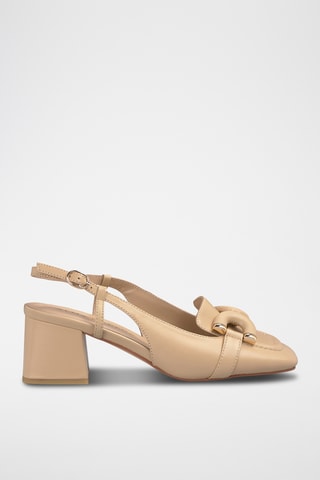 Nappaleren Pumps Beige