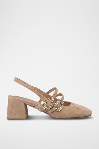 Nubuck Pumps - Beige