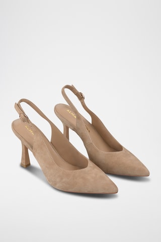 Nubuck Pumps - Beige