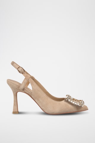 Nubuck Pumps - Beige