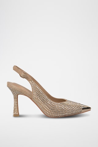 Leren Pumps - Beige