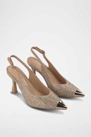 Leren Pumps - Beige