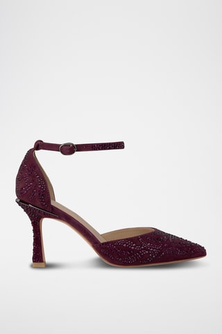 Nubuck Pumps - Bordeauxrood