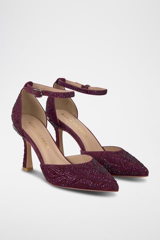 Nubuck Pumps - Bordeauxrood
