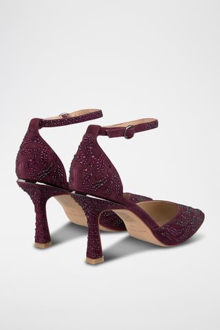 Nubuck Pumps - Bordeauxrood