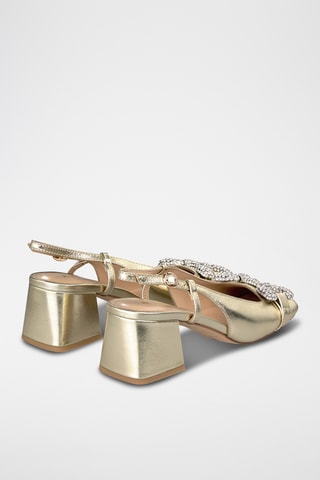 Leren Pumps - Goudkleurig