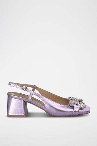 Leren Pumps - Paars