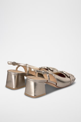 Nubuck Pumps met Hak - Oudroze