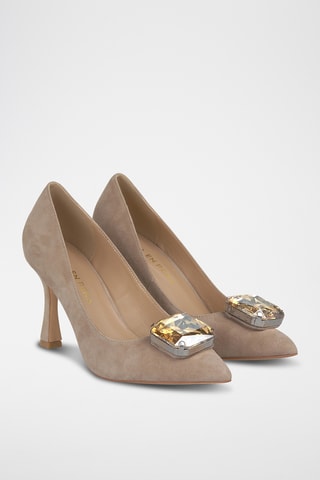 Nubuck Pumps - Beige