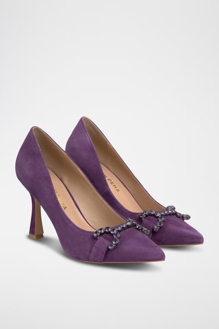 Nubuck Pumps - Paars