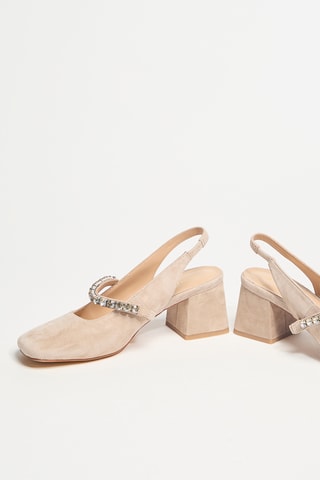 Leren Pumps - Beige
