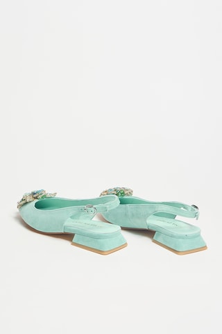 Leren Pumps - Mintgroen