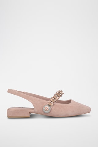 Nubuck Ballerina's - Oudroze