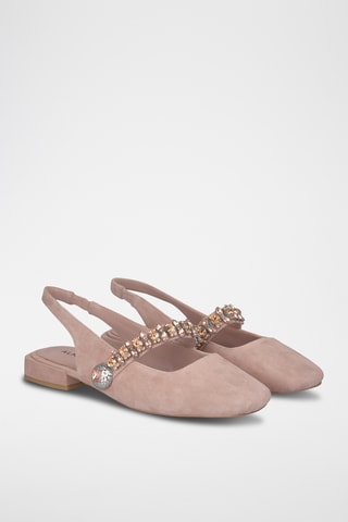 Nubuck Ballerina's - Oudroze