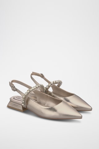 Leren Ballerina’s - Goudkleurig