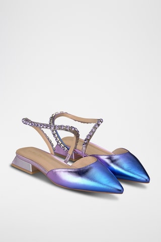 Leren Ballerina’s - Paars