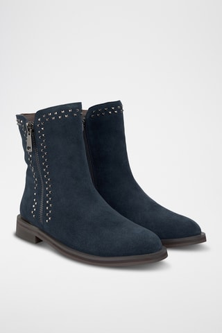 Stivaletti in pelle scamosciata - Navy