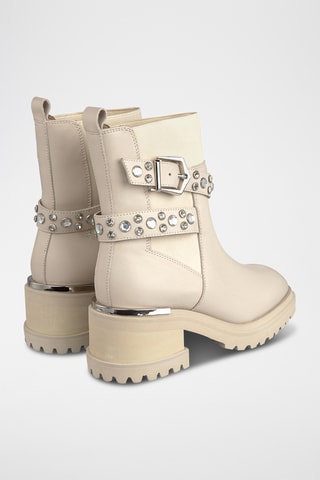 Stivaletti Beatles in pelle nappa - Beige