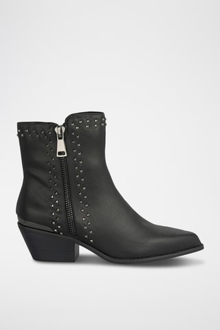 Stivaletti in pelle nappa - Nero