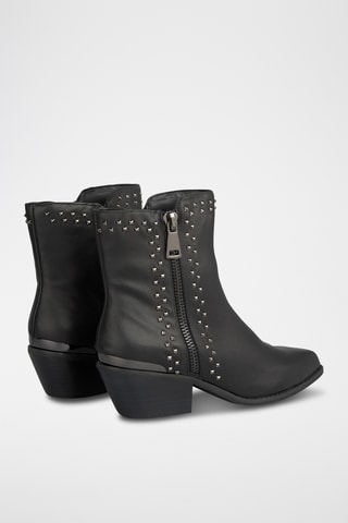 Stivaletti in pelle nappa - Nero