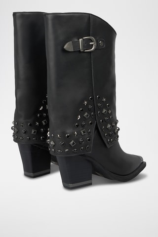 Bottes en cuir - Noir