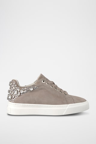 Nubuck Sneakers - Taupe