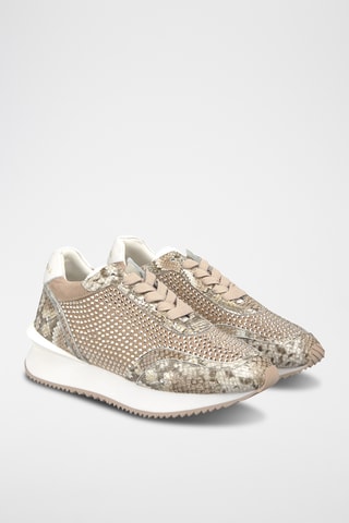 Leren Sneakers - Beige