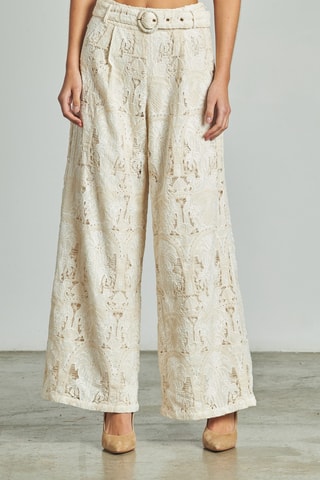 Rechte Broek Hoge Taille - Wit