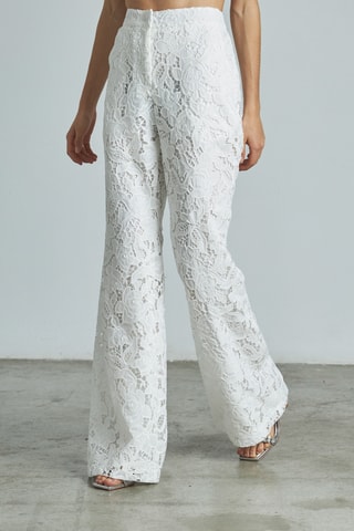 Broek Hoge Taille - Wit