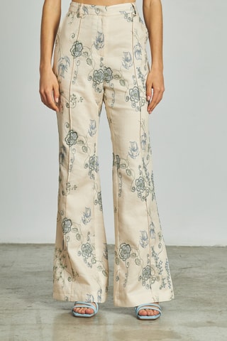Broek Hoge Taille - Hemelsblauw