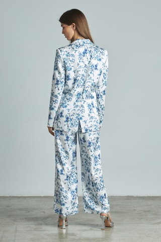 Rechte Broek Hoge Taille - Hemelsblauw