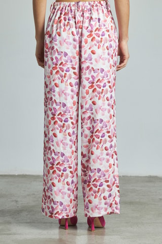Rechte Broek Hoge Taille - Roze